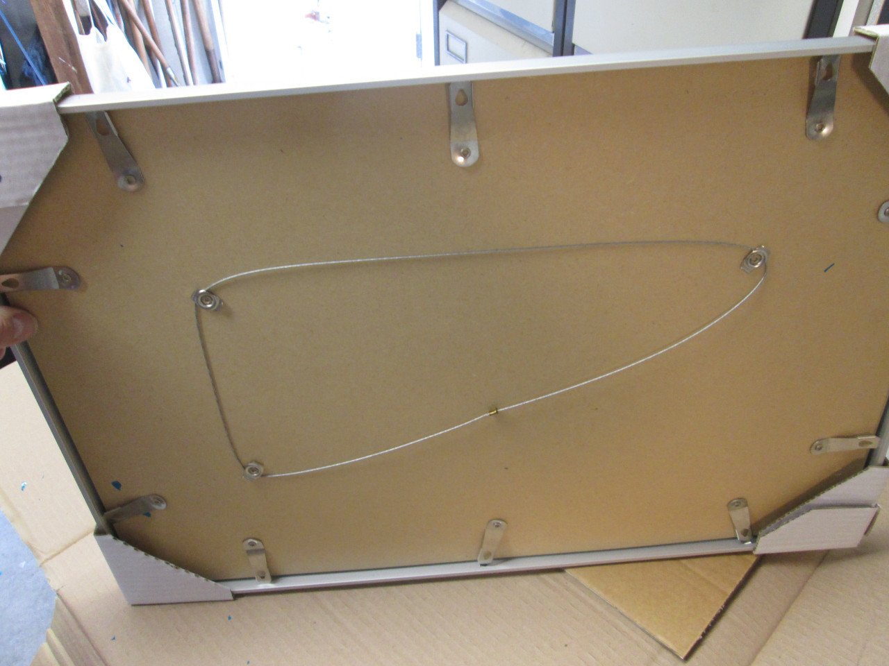 Wissellijsten rvs  totaal 7 stuks 61 x 41 cm als nieuw