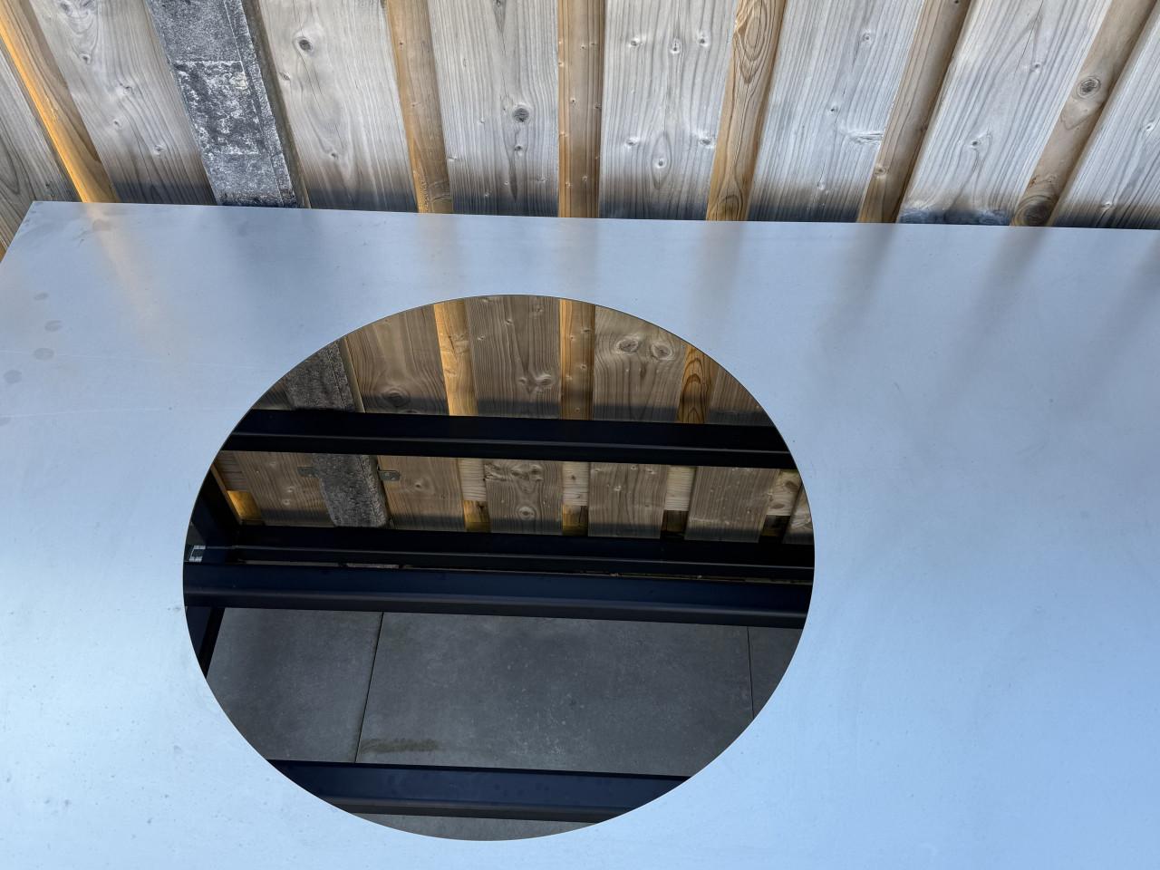 Robuust Stalen Buitenmeubel/Werktafel voor Large Kamado.