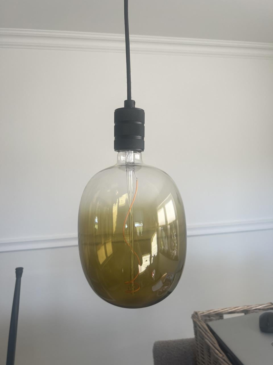 Drie hang lampen met fitting