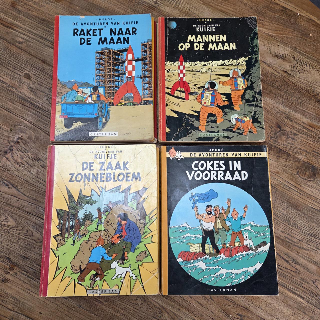 Kuifje 1e reeks met linnen rug