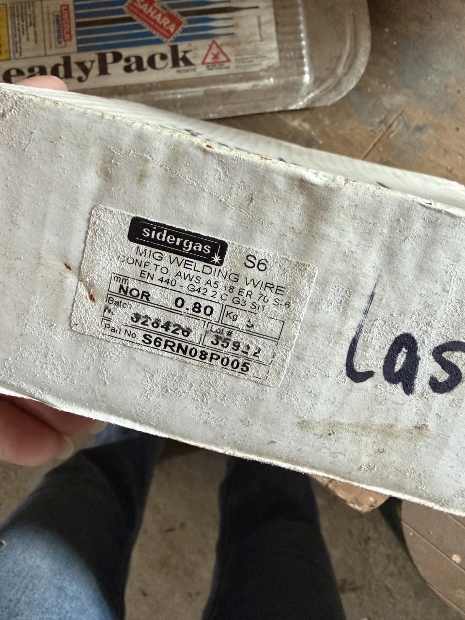 Laspatronen en lasdraad nieuw
