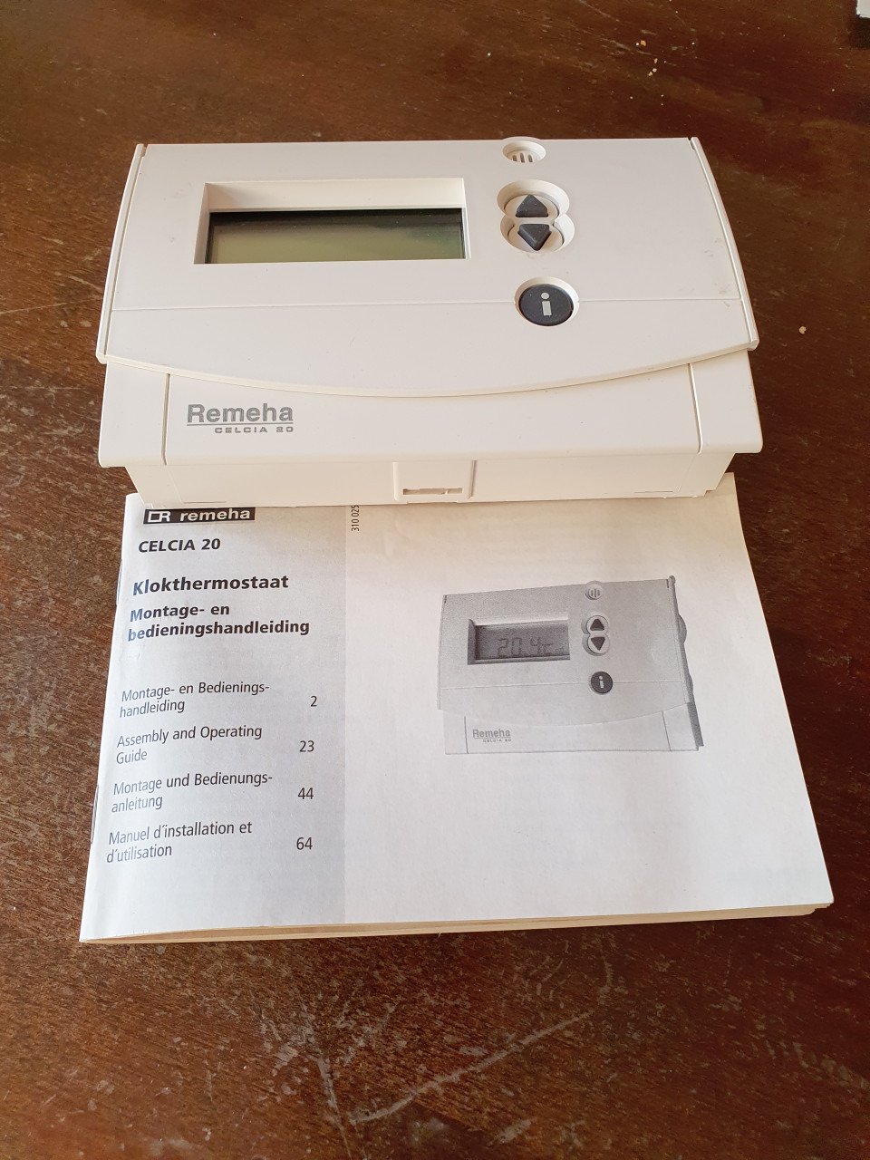 Klok thermostaat  voor cv