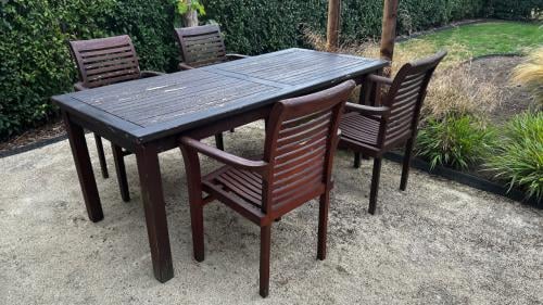Tuinset teakhout