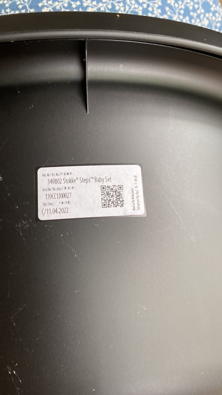 Stokke zitje steps zwart