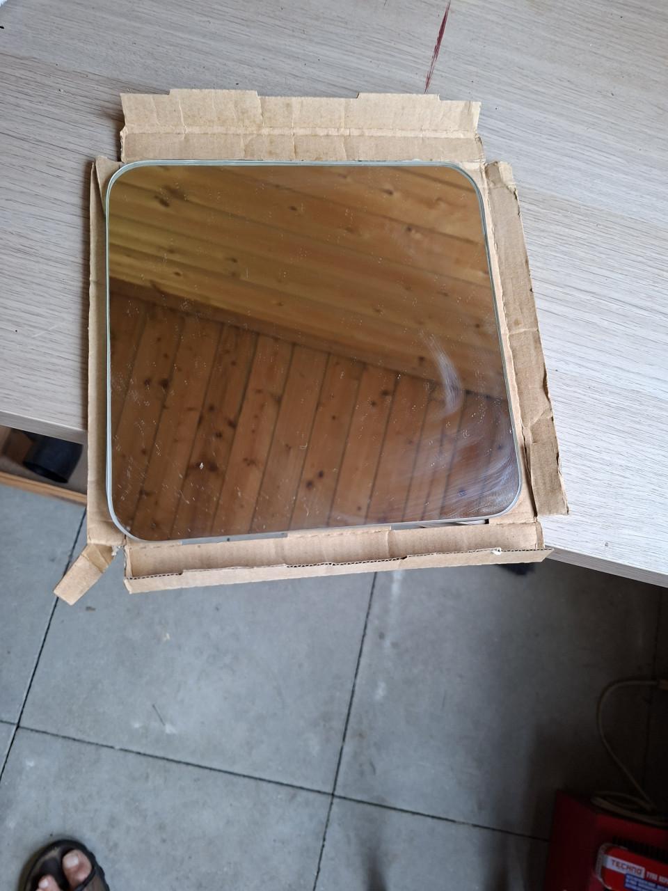 3 plakspiegels 20x20cm incl plakkers