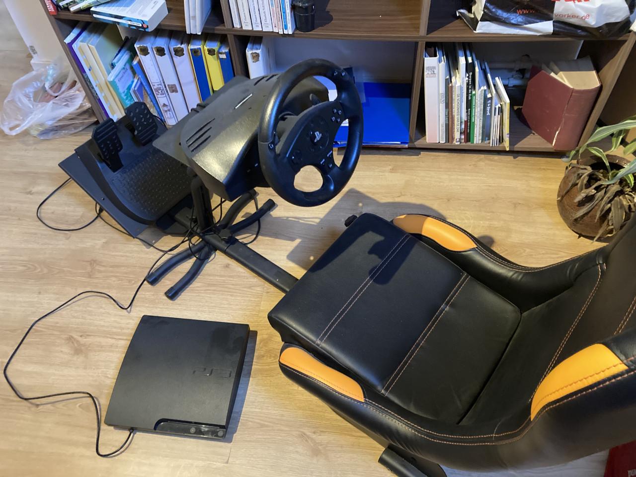 Race simulator stoeltje pedalen stuur PS3