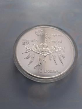 10 dollar proof sterling zilver in capsule indean