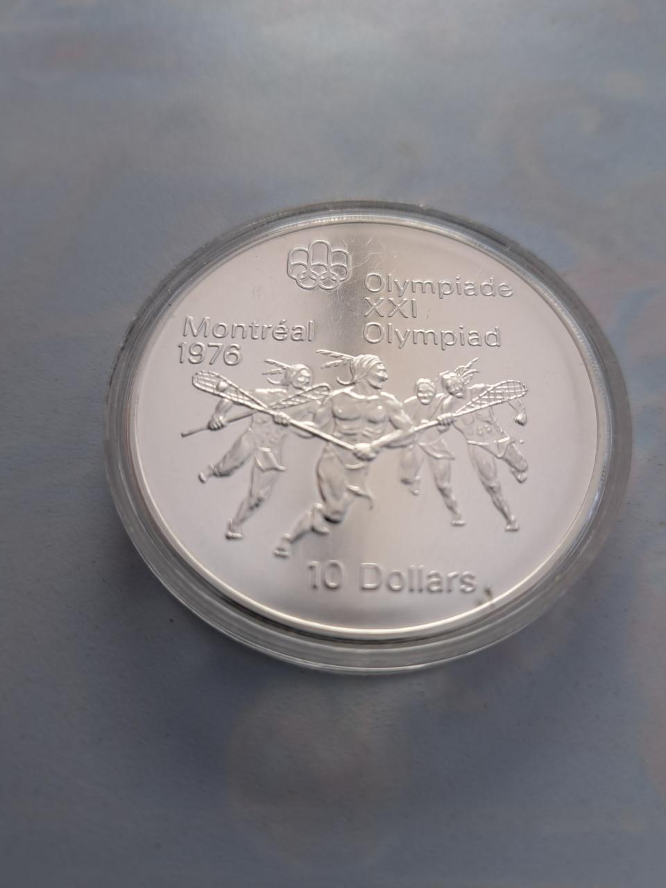 10 dollar proof sterling zilver in capsule indean