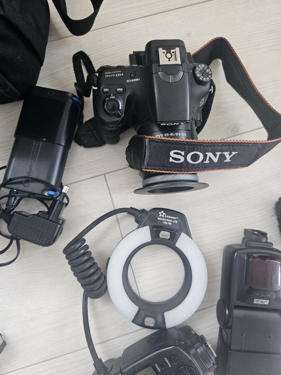 Sony a58 camera met toebehoren