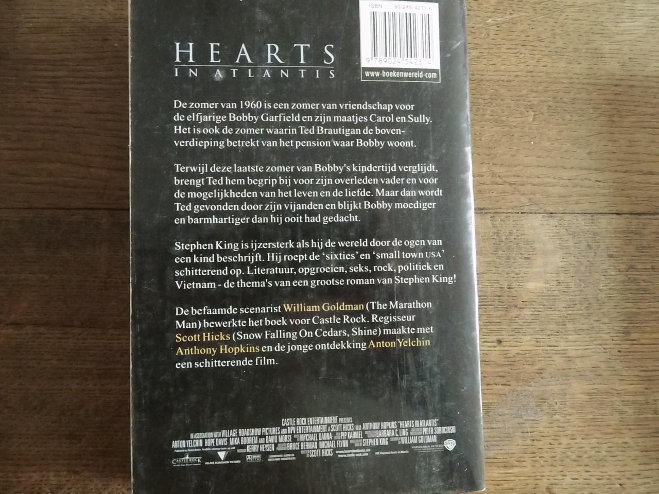 Harten in Atlantis van Stephen King.