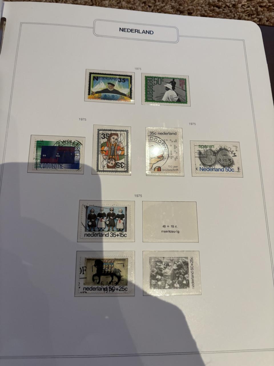 Postzegel album van 1972 tot 1978