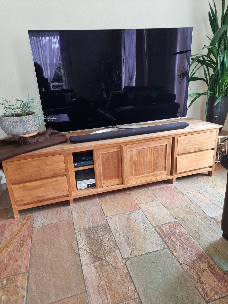 Teakhouten TV meubel
