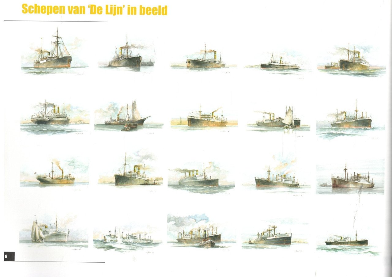Holland-Amerika lijn. Schepen van de Lijn in beeld