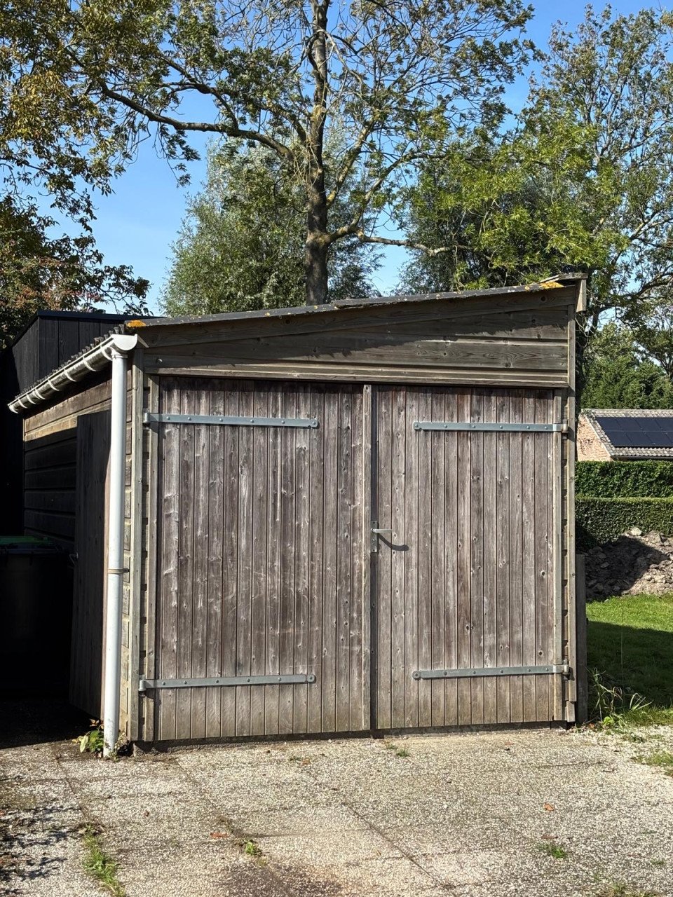 Houten berging, schuur. 2,6x6m