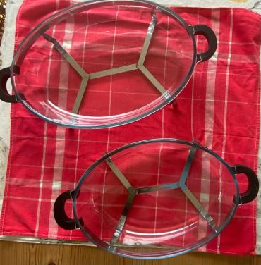 Pyrec vuurvaste schalen 2 stuks NIEUW