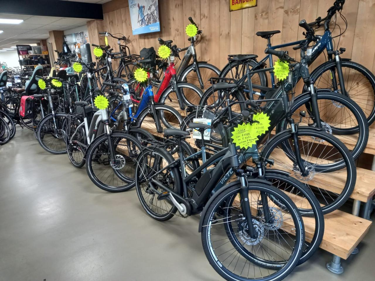 Winter aanbiedingen bij Rijwielhandel Boone,korting tot wel 730 euro.