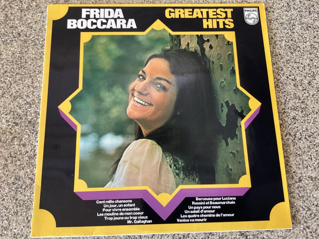 Verschillende LP’s van Frida Boccara.