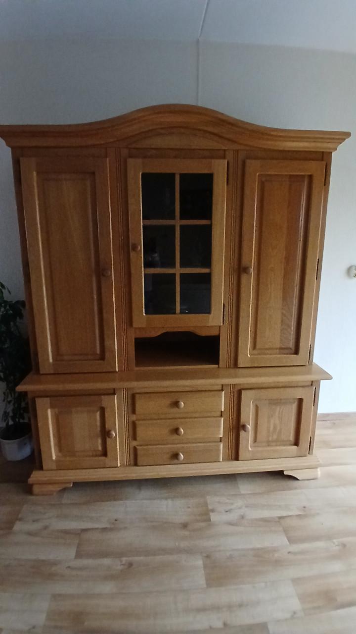 Bergmeubel kast wandmeubel bergkast licht eiken blank eiken zeer net