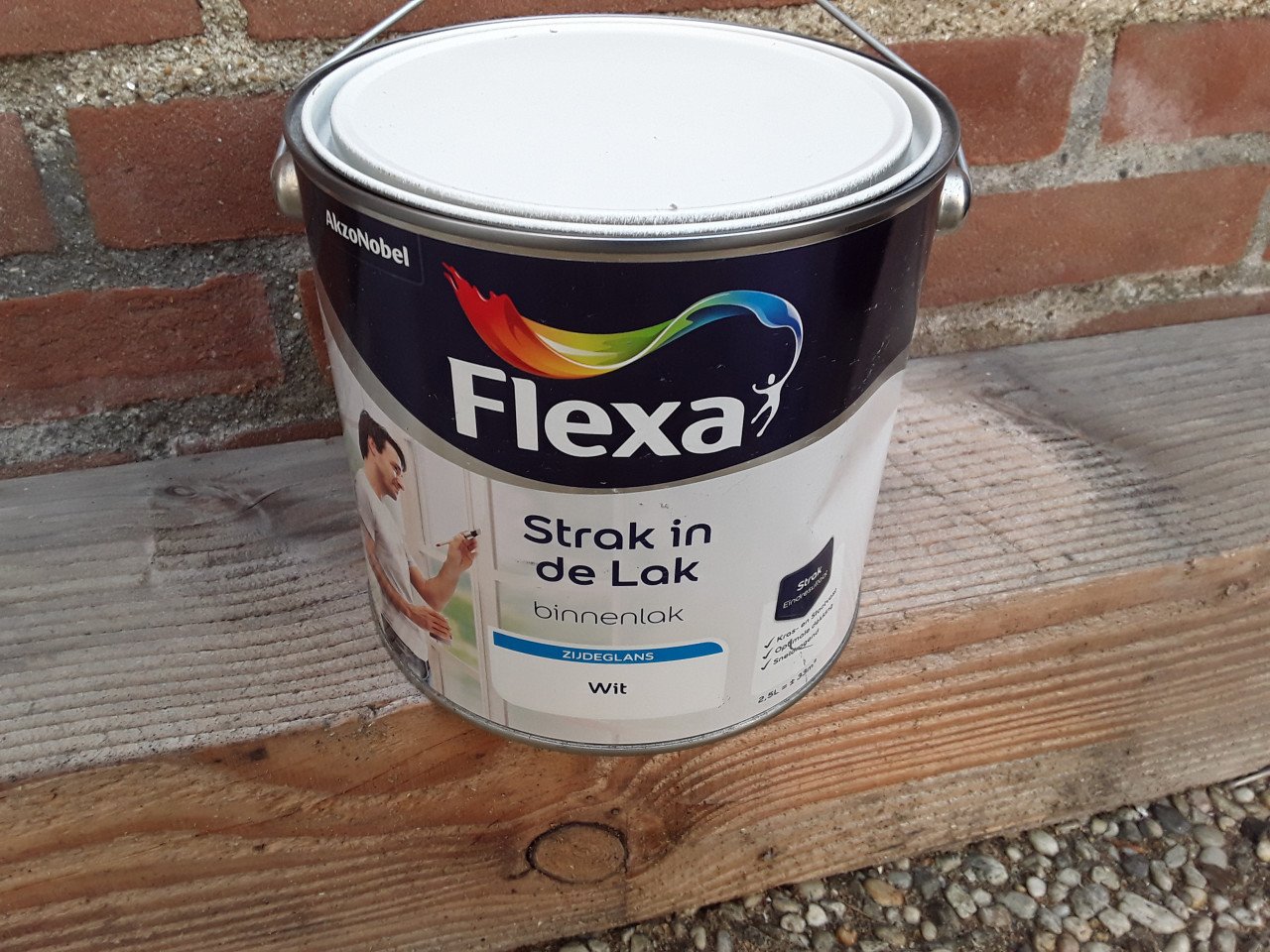 Flexa Strak In De Lak Zijdeglans Wit 2,5 Ltr.