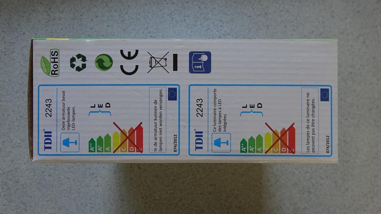 LED wandarmatuur 14W met bewegingssensor (nieuw in doos)