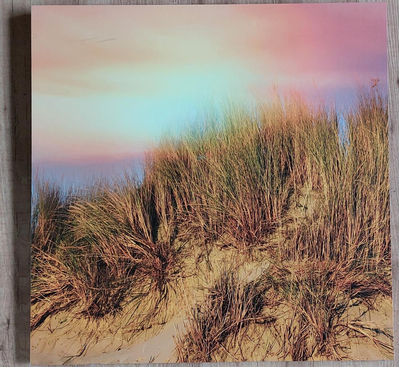 Mooie Zeeuwse foto op hout voor binnen aan de muur 60x60 cm.