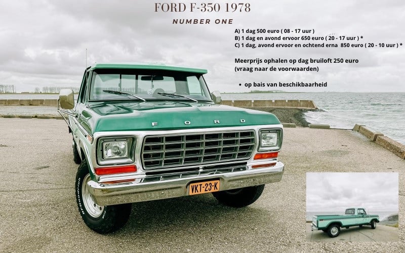Trouwauto Ford Pick-Up 1978