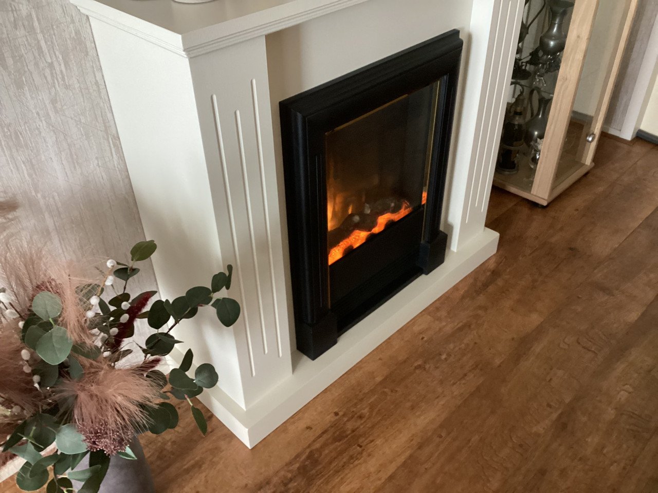 Te koop: Sfeerhaard met verwarming en afstandsbediening t.e.a.b.