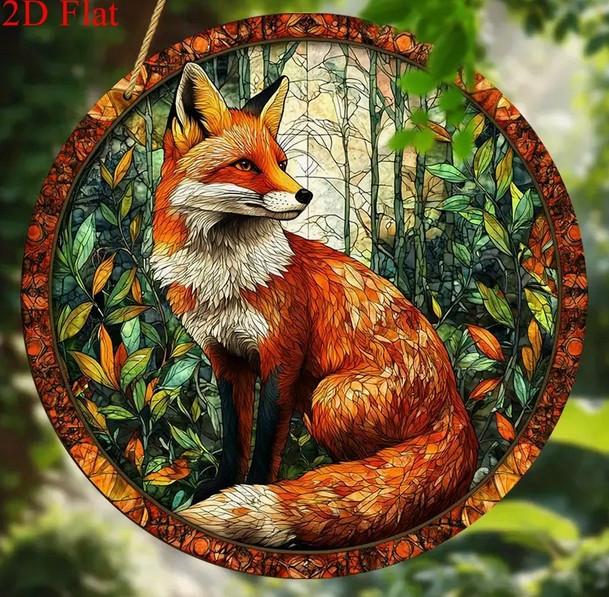 Raamhanger vos zittend