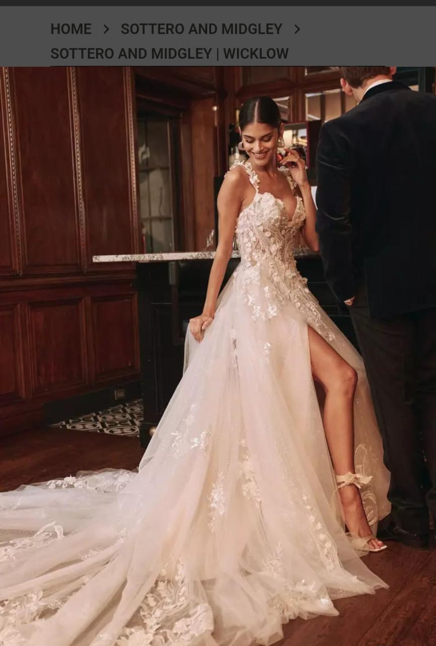 Nieuwe ongedragen bruidsjurk