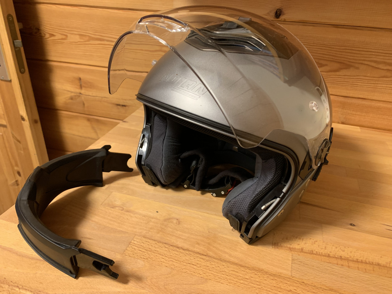 Motor systeem helm Nolan classic n-com afneembare kinbeugel