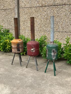 Handgemaakte tuinkachel