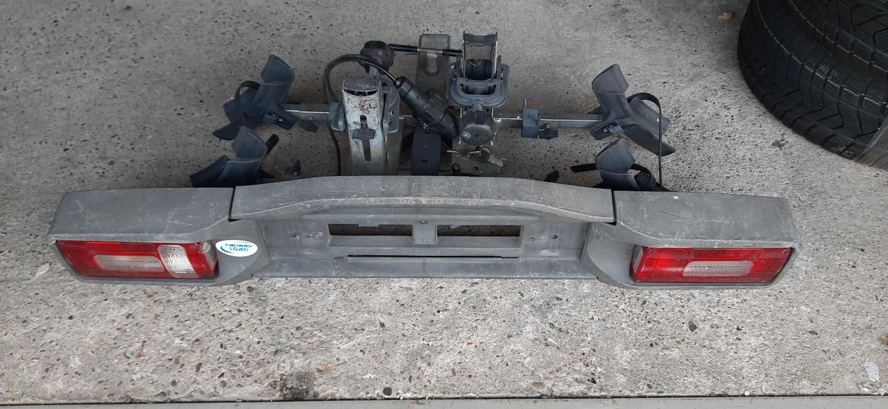 Fietsendrager voor 2 elektr fietsen twinny load kantelbaar