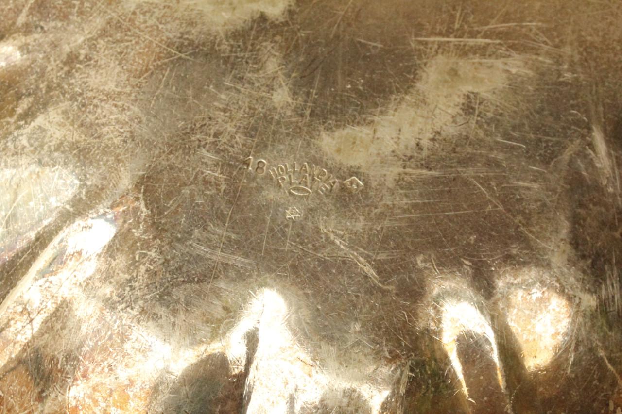 Verzilverde fruitschaal