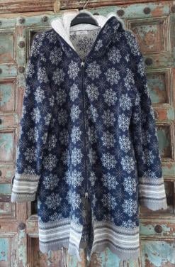 Nieuw Bonprix damesvest mt 40/42 marine/grijs