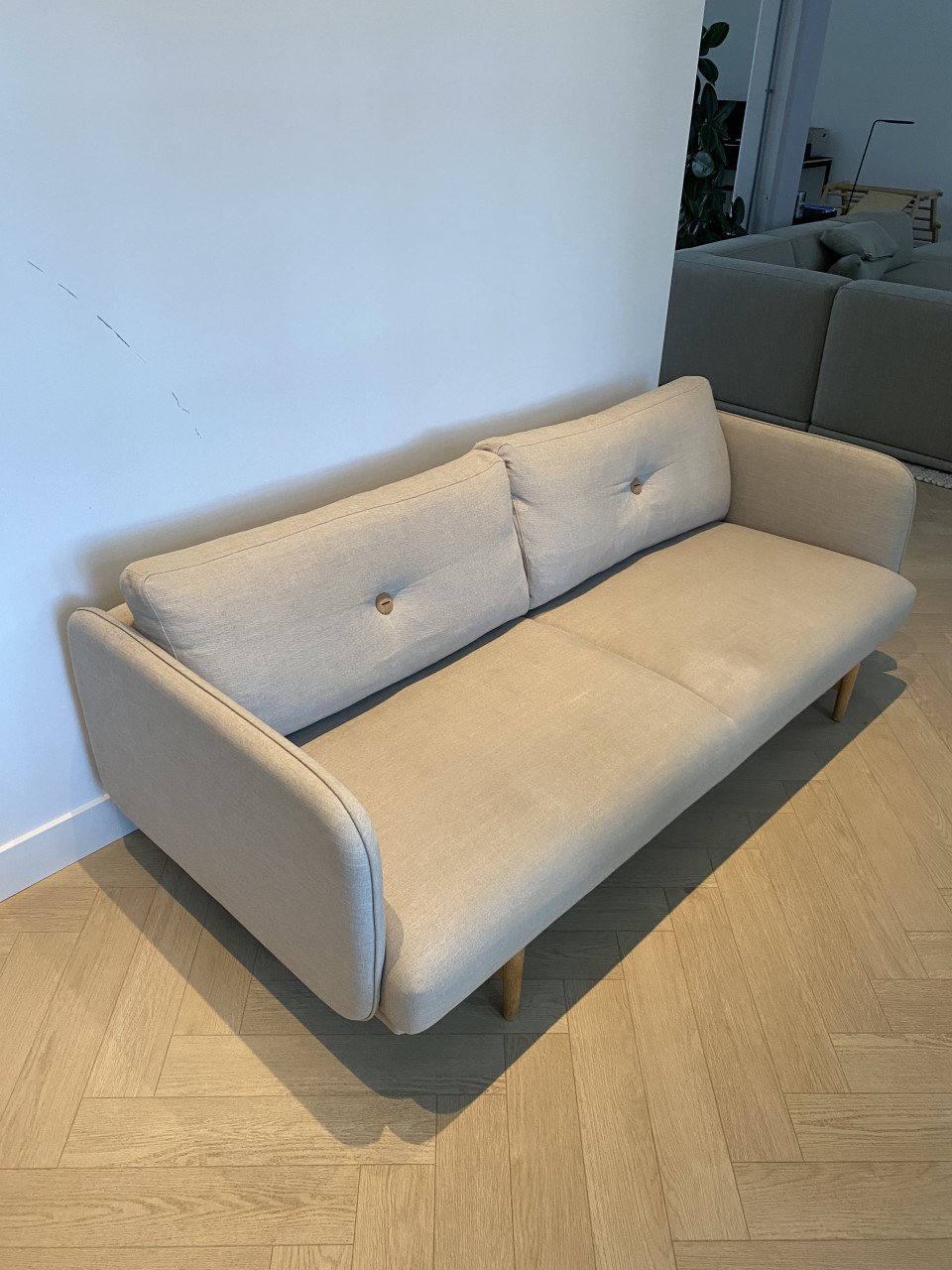 2,5 zits designbank Wendelbo zandkleur