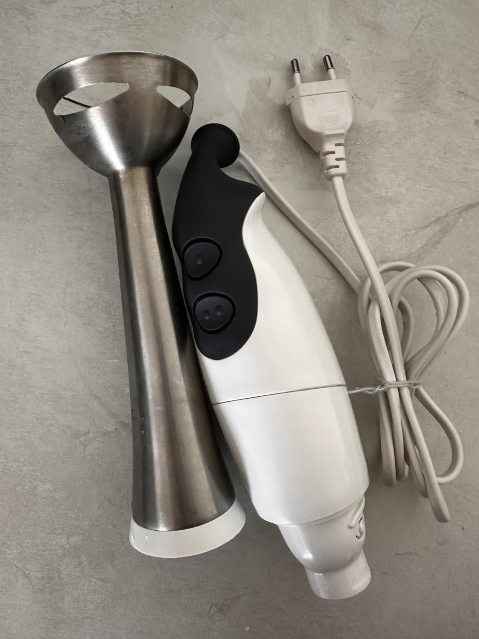 Staafmixer werkt prima overcompleet.