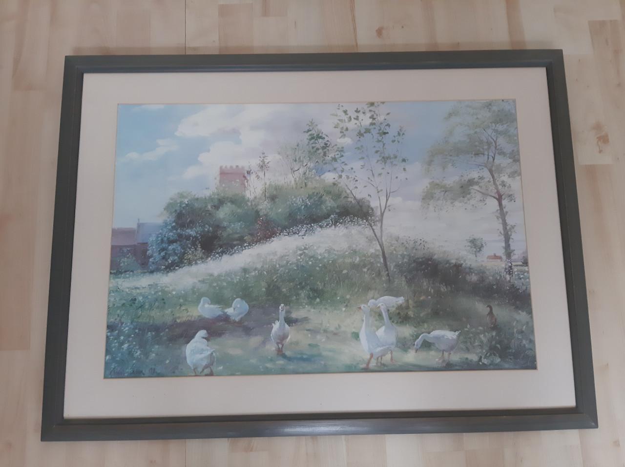 Poster in houten lijst