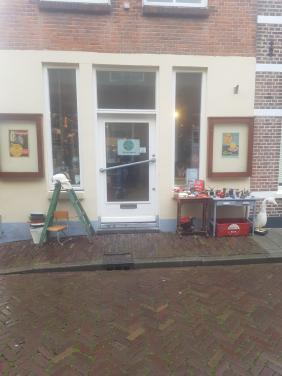 Oud olieblik curiosa antiek Industrieel