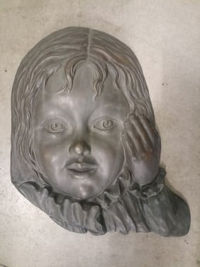 Bronzen tuin/wand decoratie