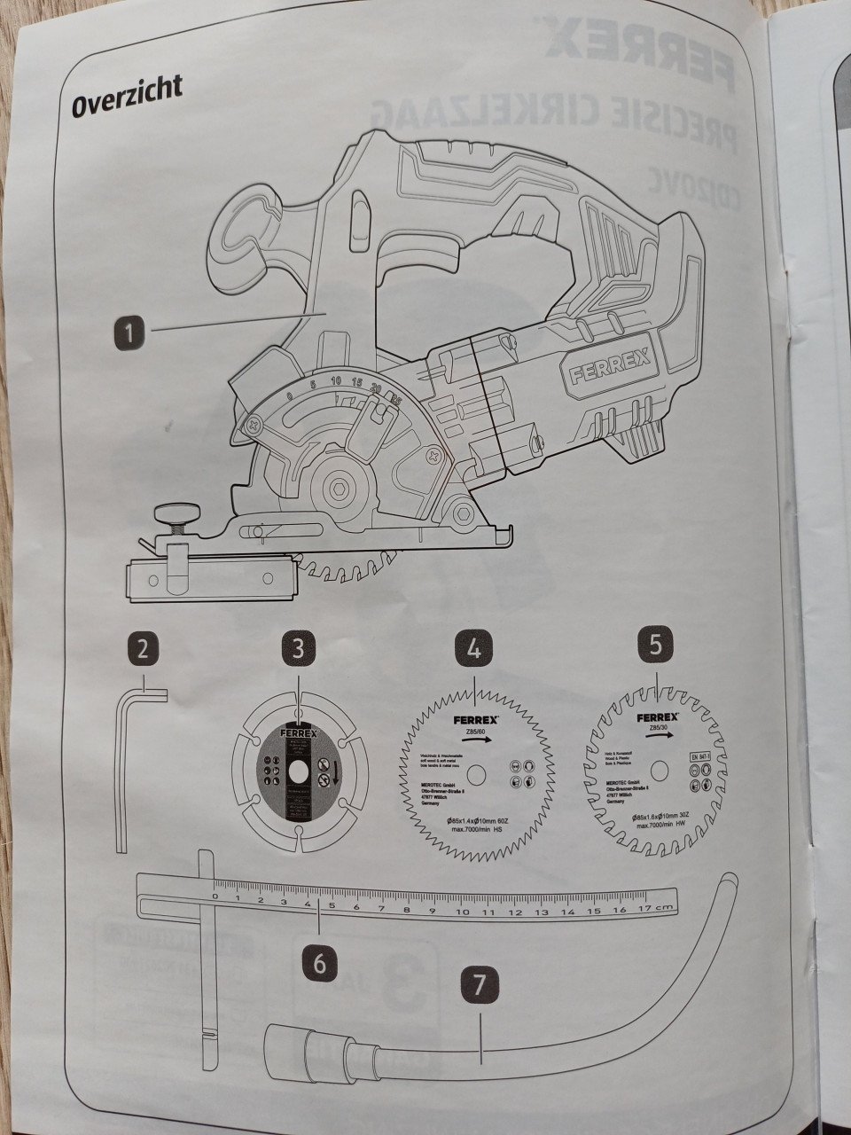 Ferrex precisie cirkelzaag