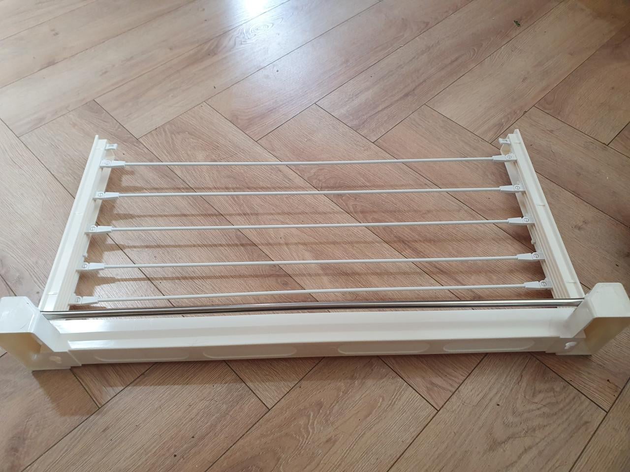 Vonia wanddroogrek 70x37 cm wit | Inklapbaar wasrek | Zgan