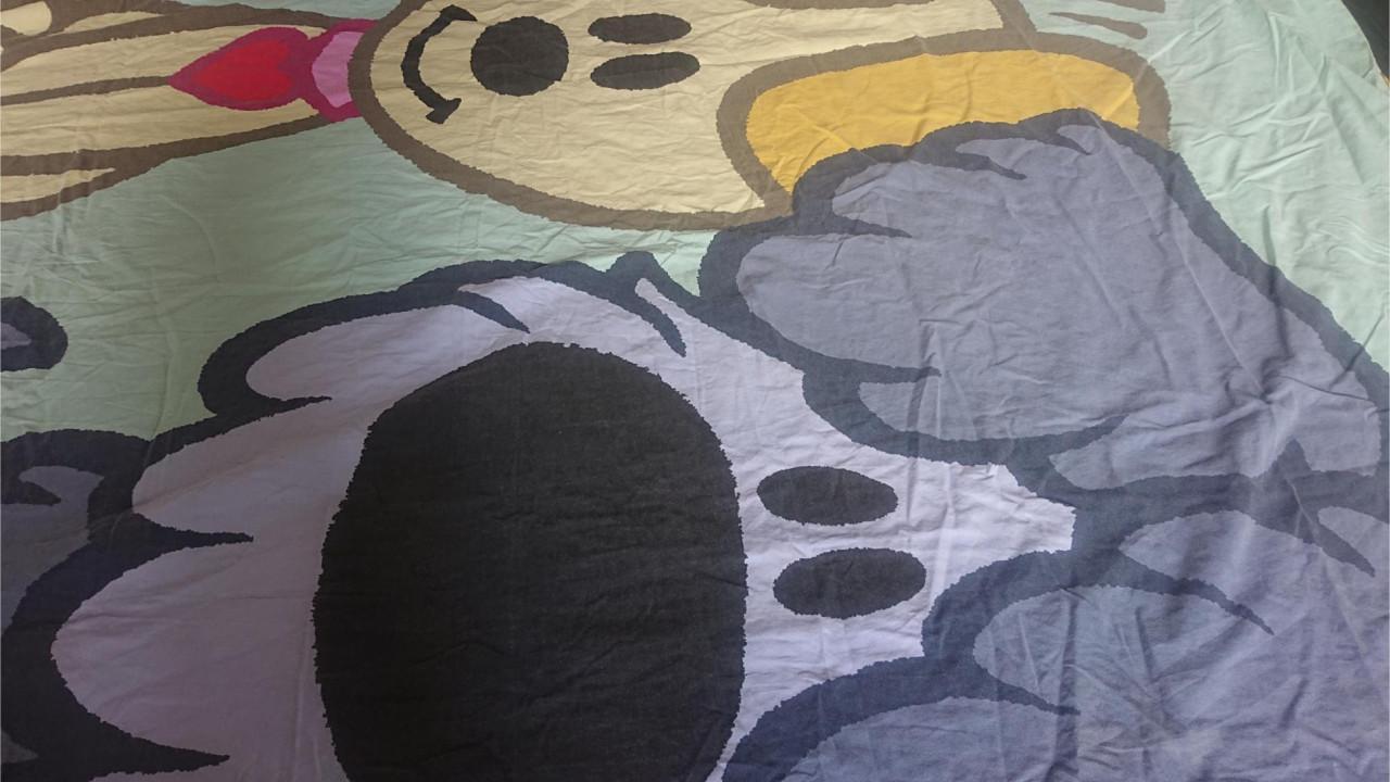 Overtrek + sloop Woezel en Pip 1 persoons