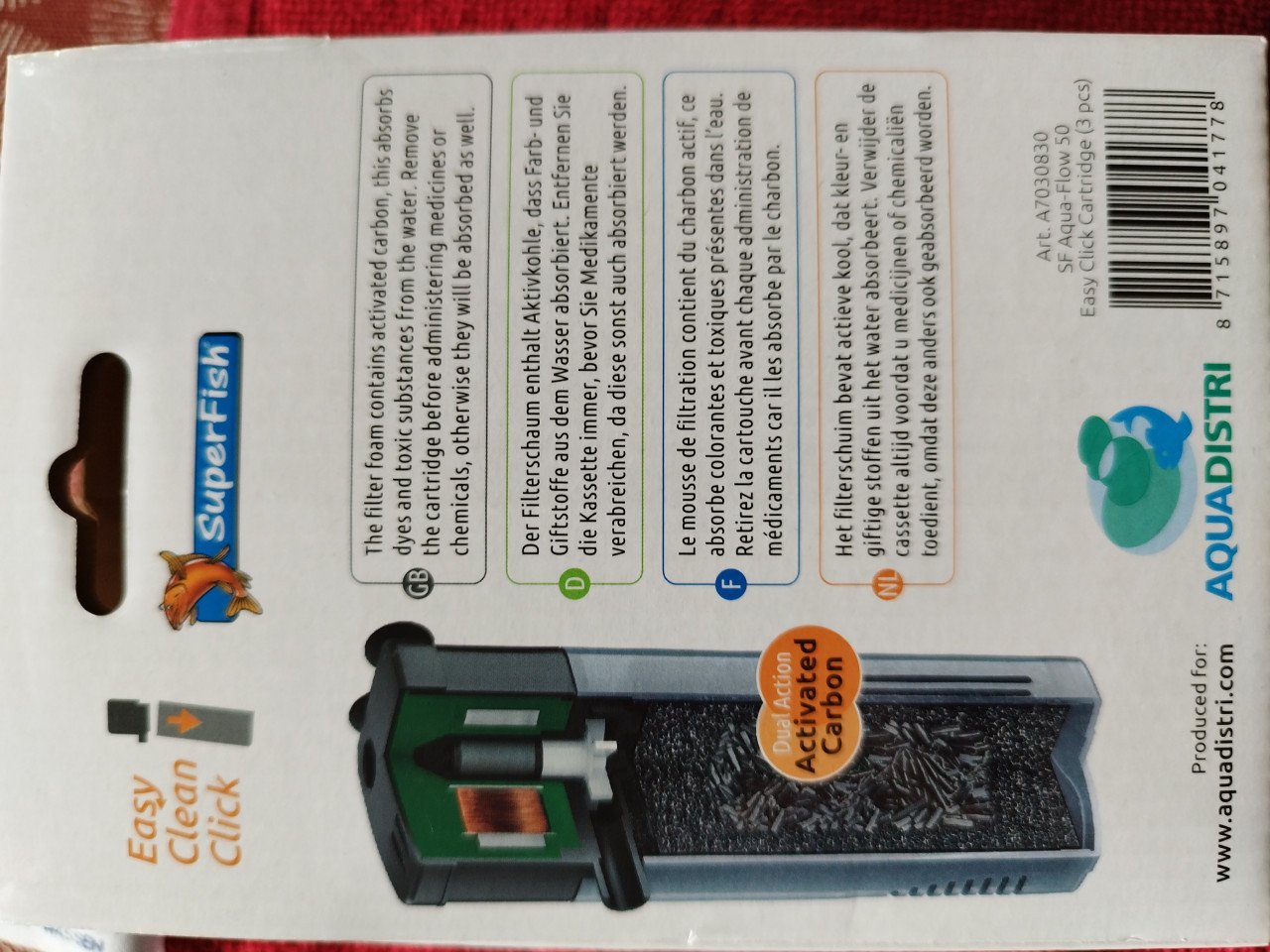 Superfish filter pompje met 2 navullingen