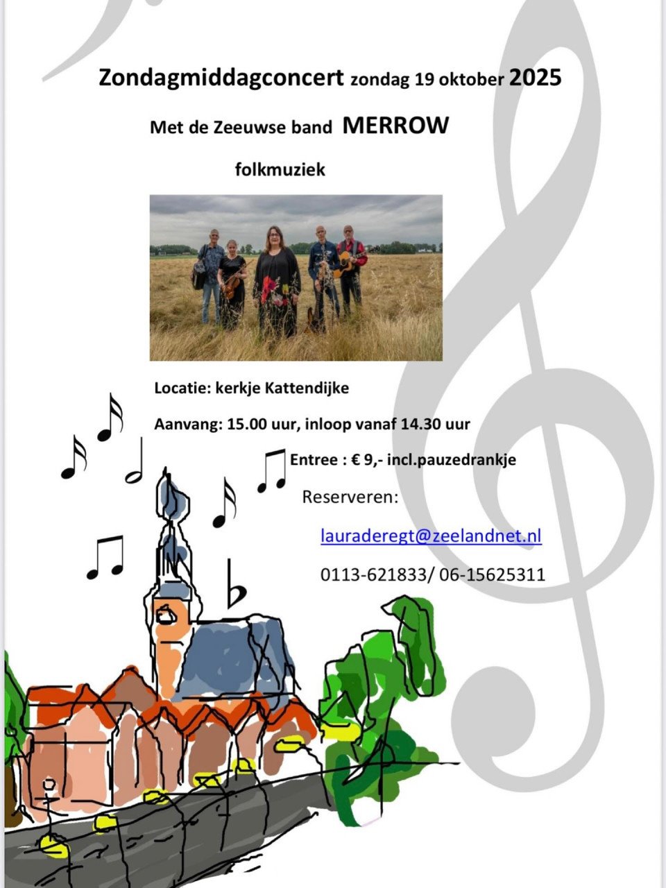 Concert folkband Merrow