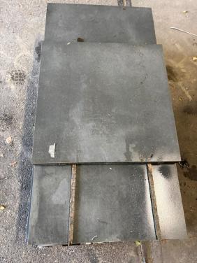 Partij keramische tegels GeoCeramica antraciet 60x60x4.