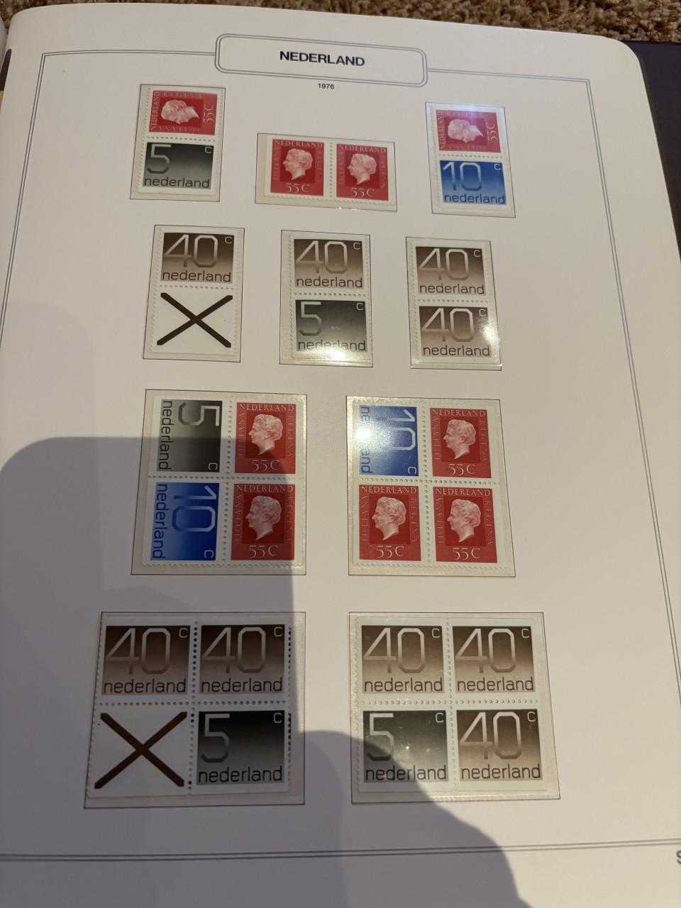 Postzegel album van 1972 tot 1978