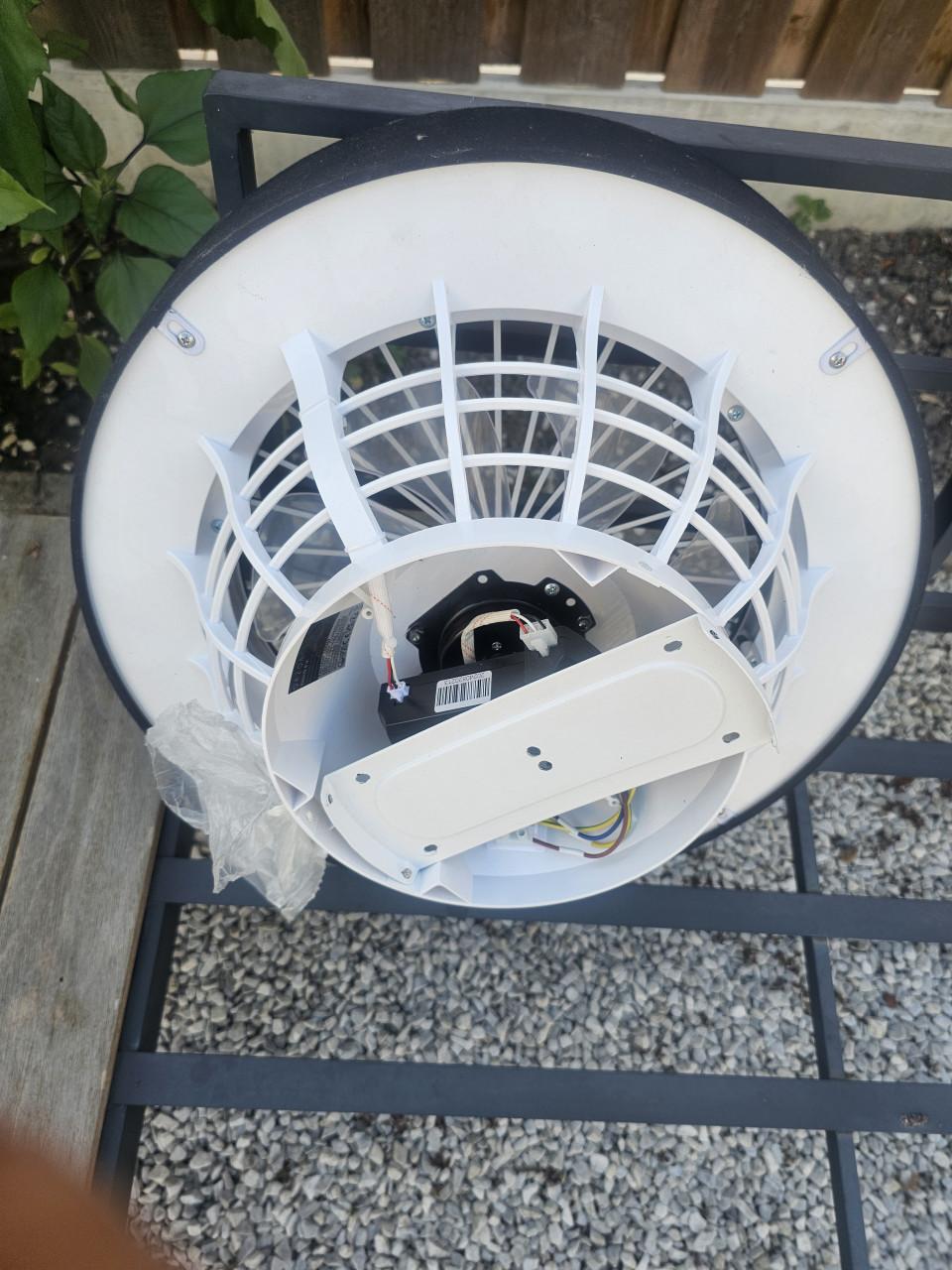 Plafondventilator met verlichting