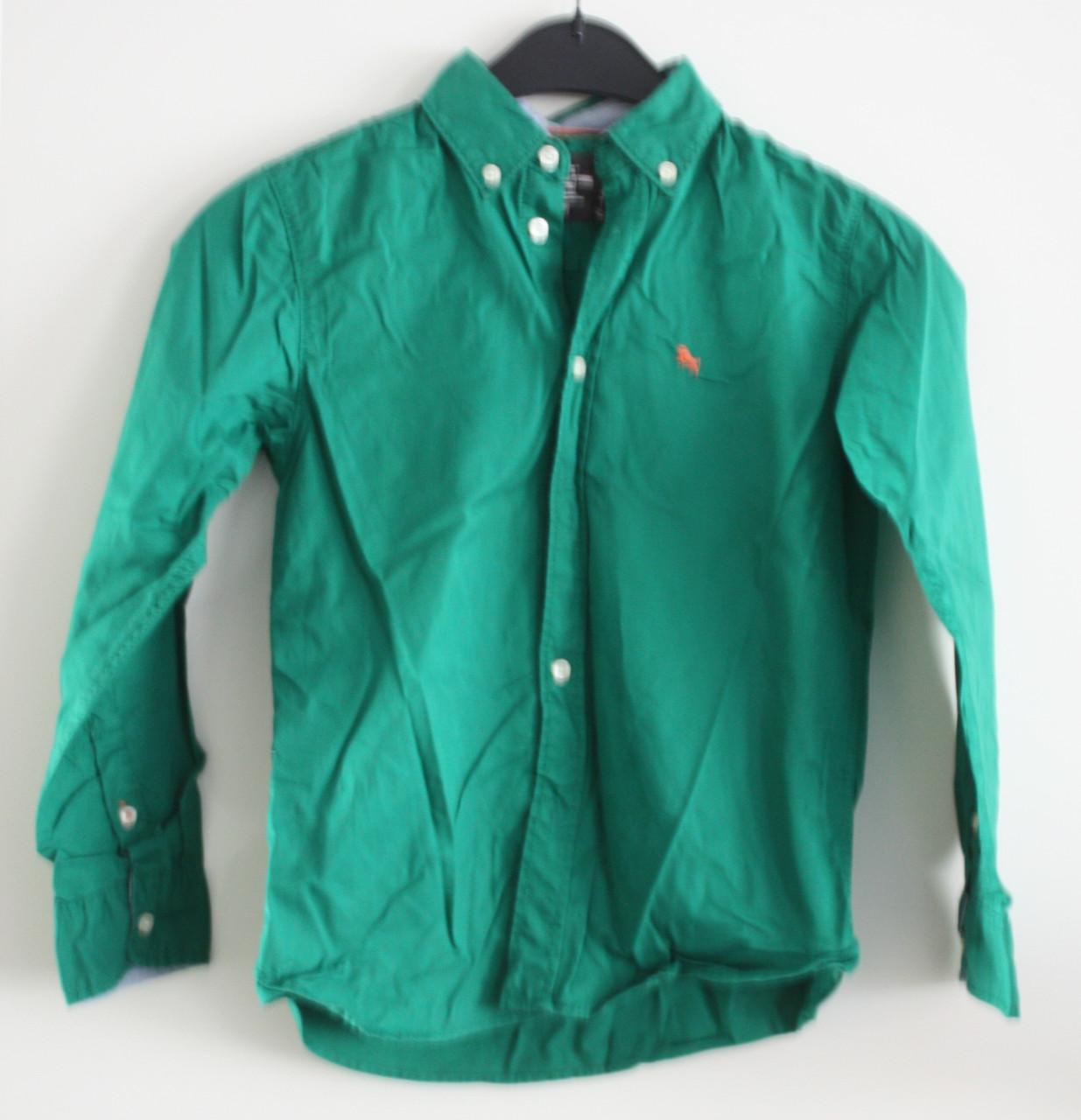 Groen overhemd maat 128