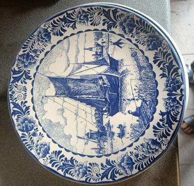 6 Delfts blauwe borden