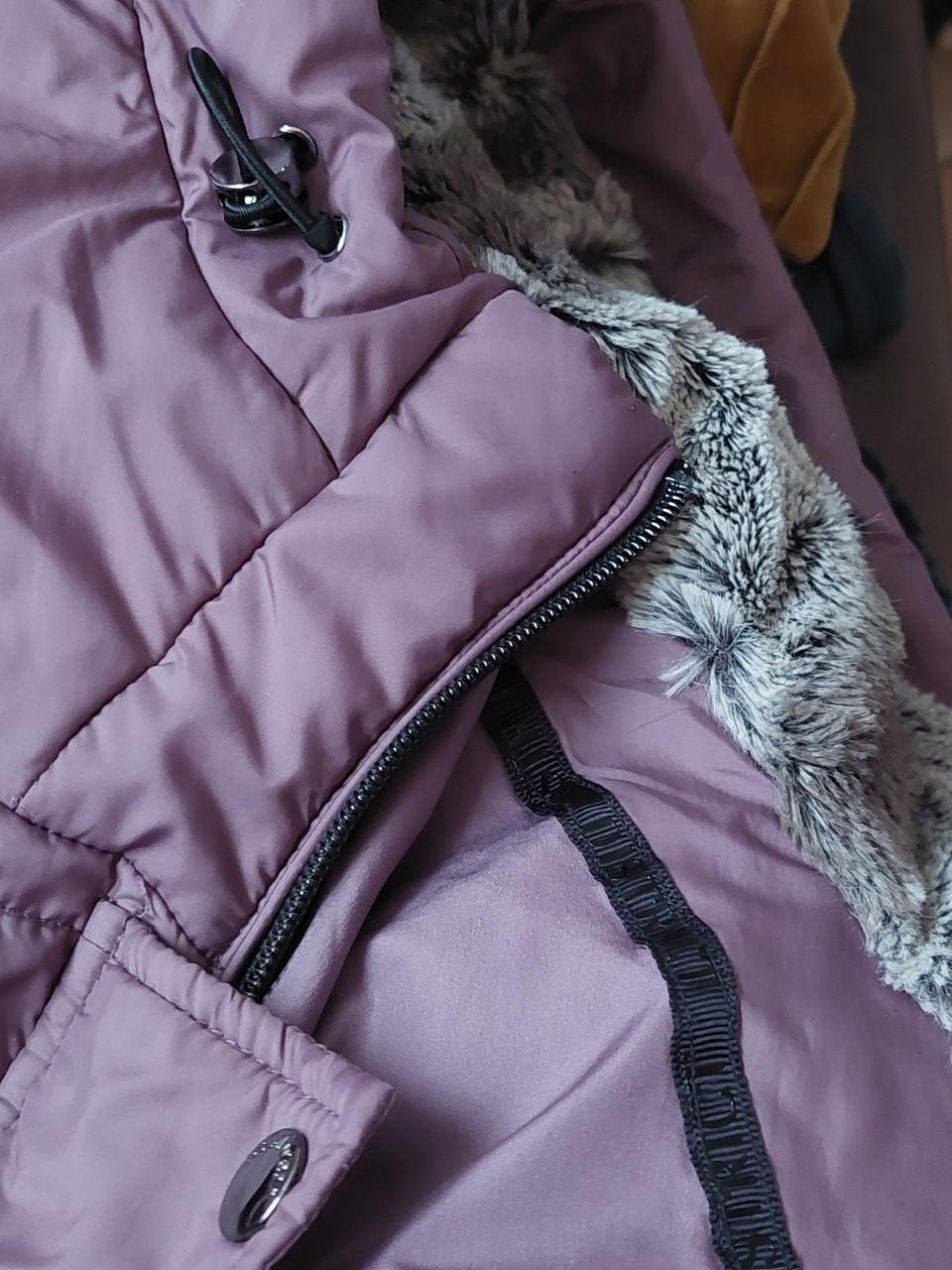 Nieuwe paarse District dames winterjack mt 44